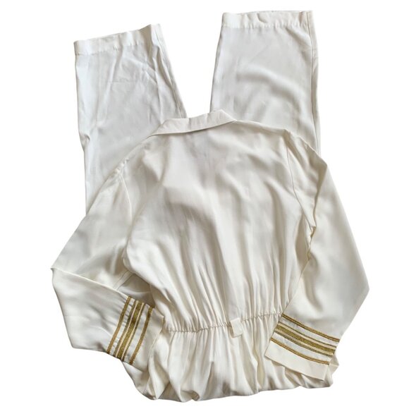 Vintage Studio Nautical Anchor Jumpsuit Romper USA 14 - Picture 4 of 10